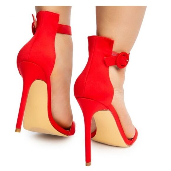 BRAND NEW SH ZOANNA-TWICE FUN SUEDE HIGH HEEL STILETTOS SANDAL WITH ANKLE STRAP - Picture 15 of 15